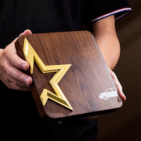 JN Souvenir cadeau Plaque de récompense en bois sculpté sur mesure Plaque en bois massif vierge personnalisée Trophy Awards