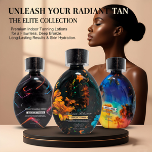 Lotion bronzante végane professionnelle aux herbes pour lits de bronzage 400X Ultra Dark Bronzer à action rapide pour le soin de la peau du corps - Product Image 3