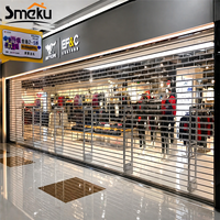 Puerta de Seguridad Comercial Perforada con Sistema Motorizado para Uso en Tiendas, Centros Comerciales y Proyectos de Comercio Minorista