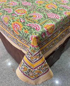 Trending Boho Home Decor Hand-Block Impreso Floral Mantel Camino de mesa hecho a mano Servilleta DE BODA Cubierta de mesa de comedor India - Product Image 5