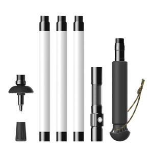 Bâtons de randonnée lumineux en alliage d'aluminium 6063, 5 sections pliables et portables avec lumière intégrée pour la randonnée - Product Image 5