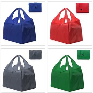 Lightweight Durable Reusable Polyester Customizable Grocery Shopping <b>Bags</b> Large Classic Design Eco-Friendly Foldable Tote <b>Bag</b> - Product Image 1
