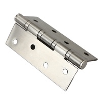 Charnière de porte à roulement à billes en acier inoxydable robuste de 4 pouces, personnalisée, avec angle d'ouverture de 180 degrés, blanche, installation facile