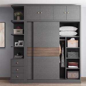 CASALANDER <span class=keywords><strong>Armadio</strong></span> <span class=keywords><strong>Scorrevole</strong></span> Moderno Personalizzato in MDF per Casa, Hotel, Appartamento, Villa, per Camera da Letto, Soggiorno, Ripostiglio - Product Image 4