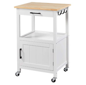 Modern <b>Furniture</b> Wood Kitchen Cabinet Islands Wooden Rolling Storage Kitchen Cart Trolley Island With <b>Wheels</b> - Product Image 1