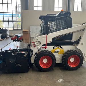 Free Shipping Mini Skid Steer Loader TS65 Cummins Engine 0.6m3 Bucket Capacity Wheel Loader Hydraulic Pilot <b>Control</b> High Load - Product Image 5