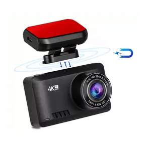 בסיס מגנטי רכב DVR מצלמה GPS 4K Dashcam קדמי ומצלמה כפולה אחורית 4K Wifi אלחוטי מצלמת מקף novatek