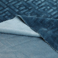 Tissu polaire en flanelle tricotée chaîne anti-acariens et écologique, design brossé pour textiles de chambre et vêtements de nuit, 100 % polyester
