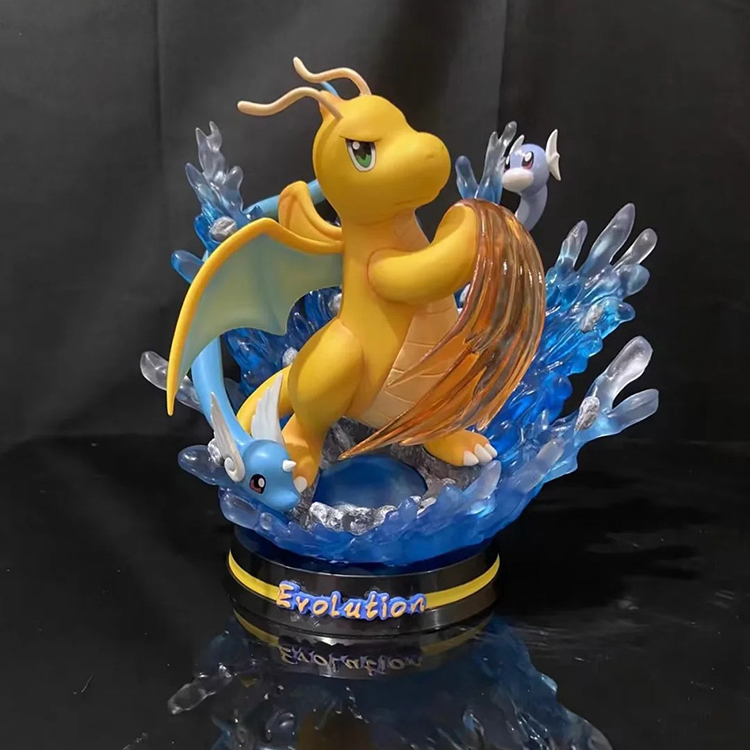 Экшн-фигурка покемона дратиниса из аниме GK, 28 см, с подсветкой, модель из ПВХ, игрушка для подарка
