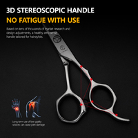 Ciseaux de coupe de cheveux en acier VG10 de 6.0 pouces Tondeuses Barber Droitier Cisaillement 32 V-Kit de ciseaux amincissants