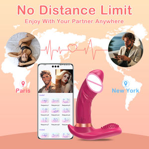 APP-gesteuerter 10-Gang G-Punkt Frauen-Massagestab Günstiger Silikon-Rabbit-<span class=keywords><strong>Dildo</strong></span> <span class=keywords><strong>Vibrator</strong></span> für die Vagina - Product Image 3