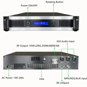New <strong>High</strong> Quality 500W FM <strong>Radio</strong> Station Complete Package with Fm Transmitter + Antenna + Cable +7 Pcs Studio Equipments - Product Image 3