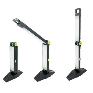 Luce di lavoro ricaricabile integrata porta USB luce di emergenza multifunzione pannocchia led luce da lavoro con base in piedi