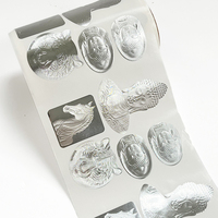 Feuille d'autocollants découpés sur mesure avec logo personnalisé, impression UV, transparents, mignons, imperméables, holographiques, écologiques, pour emballage, faible quantité