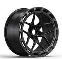 Nouvelles jantes tout-terrain forgées 2 pièces, 6 branches, noir mat, style Beadlock, jantes en alliage personnalisées, ET 25 mm pour 4x4 SUV, vente en gros usine