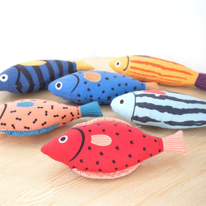 Высококачественные плюшевые игрушки кошачья мята в форме рыбы прочные интерактивные жевательные игрушки для кошек и собак устойчивые для игр - Product Image 2