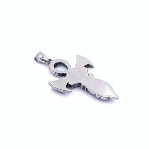 Horus Eye <b>Cross</b> Pendant Stainless Steel Men's Sword Themed Necklace Gift - Product Image 3