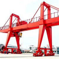 Grue portique à double poutre de 32 tonnes à faible entretien, montée sur rail, pour atelier d'assemblage