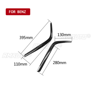 ฝาครอบตกแต่งไฟหน้ารถยนต์คาร์บอนไฟเบอร์ 1 คู่ สำหรับ Mercedes-Benz W202 C-Class C180 C220 C240 C280 C36 ปี 1994-2000 - Product Image 3