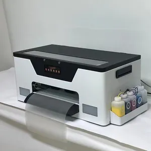 Goosam mesin cetak kaus Desktop Transfer panas pencetak DTF 30cm untuk pencetak Film hewan peliharaan