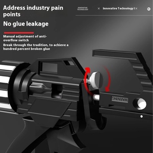 EXPLOIT Outil de colle de beauté structurelle pour mastic souple avec <span class=keywords><strong>pistolet</strong></span> à colle en verre à économie d'effort Poignée de calfeutrage manuelle - Product Image 2