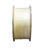 Fil de cuivre/aluminium monofilament recouvert de film en fibre de verre double, fil solide pour enroulement de transformateur