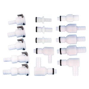 1428 unf tubing connector Quick release inserts de tube coupling 3/8" barb 1/4" insert Disconnect Fitting Panel Mount style - Product Image 5