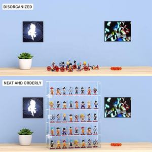 Vitrine d'exposition en acrylique pour figurines Mini Funko <span class=keywords><strong>Pop</strong></span>, anti-poussière, transparente, murale ou sur pied, rangement à 5 niveaux - Product Image 4