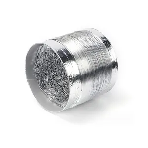 Conduit d'air en spirale flexible conduit pu tuyau de souffleur d'air en polyuréthane feuille d'aluminium