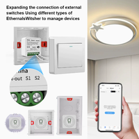 Module d'automatisation intelligent Wi-Fi 16A Mini RF433mhz DIY avec relais pour fil neutre, compatible Smart Life, Alexa, Google Home, 240VAC