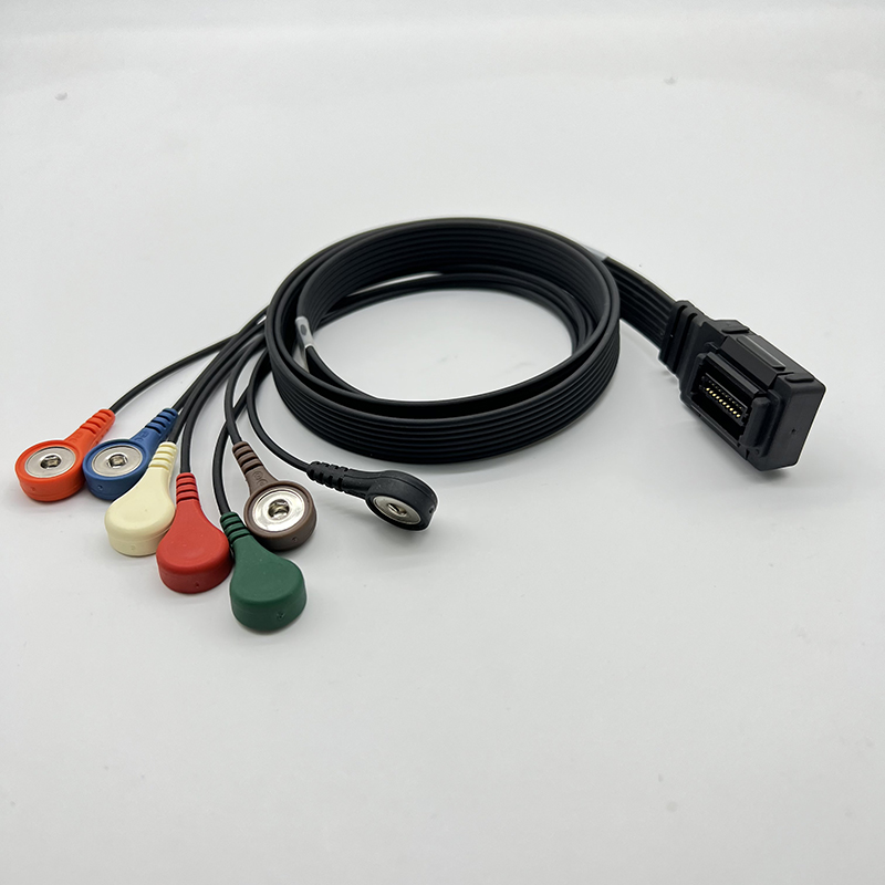 7-Lead Patient Cable CBL 153+7 For Rozinn Holter Digital Recorder 153+