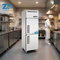 Plan de travail réfrigéré multifonctionnel en acier inoxydable, congélateur, table de préparation alimentaire commerciale pour hôtel, restaurant, cuisine
