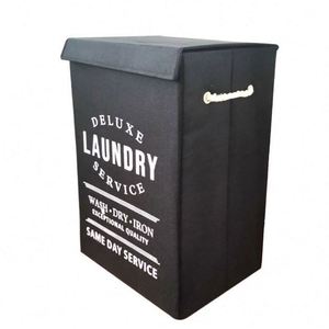 Modern Bathroom Storage Box, Hollow Cardboard Storage Box for Dirty Clothes, Fabric <b>Foldable</b> Storage Box - Product Image 2