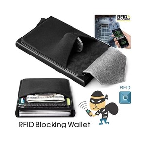 맞춤형 로고 레이저 인쇄 RFID 슬림 명함 케이스 알루미늄 신용 카드 홀더 다기능 잠금장치 없는 50G 광둥성 제조 - Product Image 4