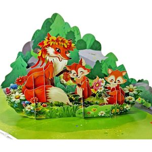 3D Pop Up Mother's Day Card Paper Greeting Card For Mom Wife Grandma Daughter Irregular Shape <b>Matte</b> <b>Varnishing</b> - Product Image 1