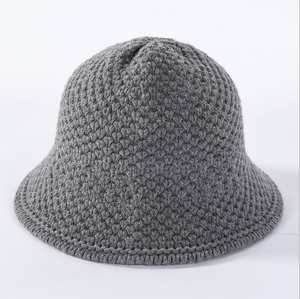 Gorro <span class=keywords><strong>de</strong></span> <span class=keywords><strong>Lana</strong></span> Tejido <span class=keywords><strong>a</strong></span> <span class=keywords><strong>Mano</strong></span> Estilo Noticias Básicas para el Invierno, Cálido, para Mujer Joven - Product Image 4