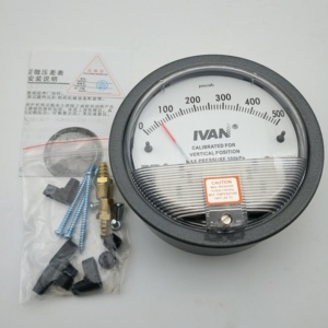 เกจวัดความดันแบบดิฟเฟอเรนเชียล 1/8 NPT แบบคู่ พร้อมวาล์วควบคุมแรงดันสูง-ต่ำ  จำกัดแรงดัน 15 Psig  ความแม่นยำ 2%  ปรับศูนย์ภายนอกได้ - Product Image 3