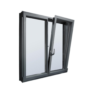 Fenêtres à battant en aluminium à <span class=keywords><strong>double</strong></span> <span class=keywords><strong>vitrage</strong></span> en verre trempé Fenêtres et portes en aluminium couleur bois <span class=keywords><strong>de</strong></span> haute qualité - Product Image 2