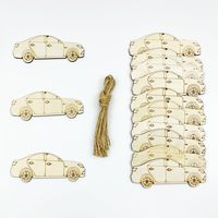 Cortes de Madera sin Acabado en Forma de Coche, Rodajas de Madera en Blanco con Forma de Coche para Pintar DIY, Adornos de Madera para Graffiti, Manualidades Hechas a Mano para Niños, Fiesta