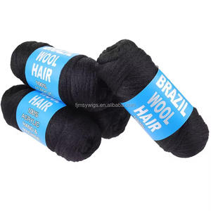 Pelo de lana brasileña de 25 metros y 70g al por mayor <span class=keywords><strong>para</strong></span> trenzar hilos acrílicos, <span class=keywords><strong>hilo</strong></span> de tejer a máquina, fibra de alta temperatura - Product Image 1