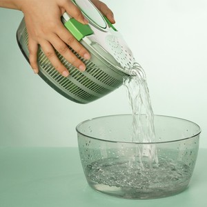 Essoreuse à salade grande capacité à manivelle, sécheuse à légumes, essoreuse à fruits en plastique, compatible lave-vaisselle - Product Image 3