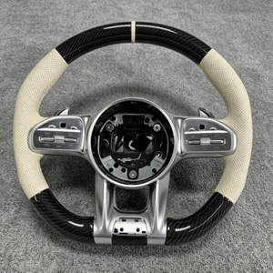 Volante in Pelle con Pulsanti Multifunzione per <span class=keywords><strong>Mercedes</strong></span> <span class=keywords><strong>Serie</strong></span> A, <span class=keywords><strong>B</strong></span>, C, E, S, G, V, CLS, GLC, GLE, GLS, GLA, W204, W205, W211, W212 - Product Image 1