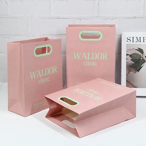 Sac d'emballage en carton découpé de luxe Impression personnalisée Logo UV Spot Sac en papier pour <span class=keywords><strong>clinique</strong></span> - Product Image 2