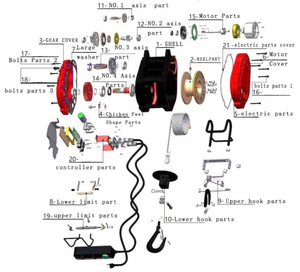 Alat Angkat Tali Kawat Listrik Mini Tipe DU Portabel Kapasitas 75-500 KG Aplikasi Luas Berat 8-28 KG - Product Image 5