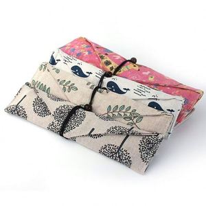 Sac de rangement portable pour couverts de voyage – Housse en coton et lin anti-poussière pour baguettes, couteau, fourchette, cuillère – Design élégant - Product Image 5