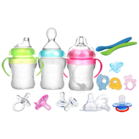 Ensemble de biberons pour nouveau-né, de bonne qualité, de qualité alimentaire, grande banque pour bébé, biberon réutilisable pour enfants, 2022