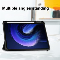 Couverture intelligente mince arrière en acrylique Transparent pour Xiaomi Redmi Pad 10.61 ''2022 hybride pli bord souple porte-crayon étui pour tablette