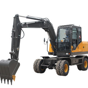 무료 배송 7.5톤 8톤 중장비 휠 굴삭기 중국 저가 대형 굴착기 토공 기계 부속품 포함 판매 - Product Image 1