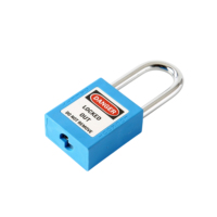 Cadenas de sécurité fiable 38 mm LOTO avec anse en acier, cylindre en laiton, anti-effraction, anti-perçage, sécurisé