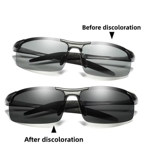 Herstellerdirektverkauf Photochrome Sport-Aluminium-Magnesium Polarisierte Halbrahmen Unisex Sonnenbrille Radfahrbrille - Product Image 2